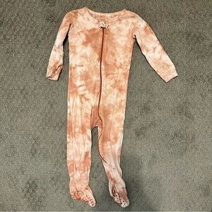 Tan One Piece Footies with Soft Fabric